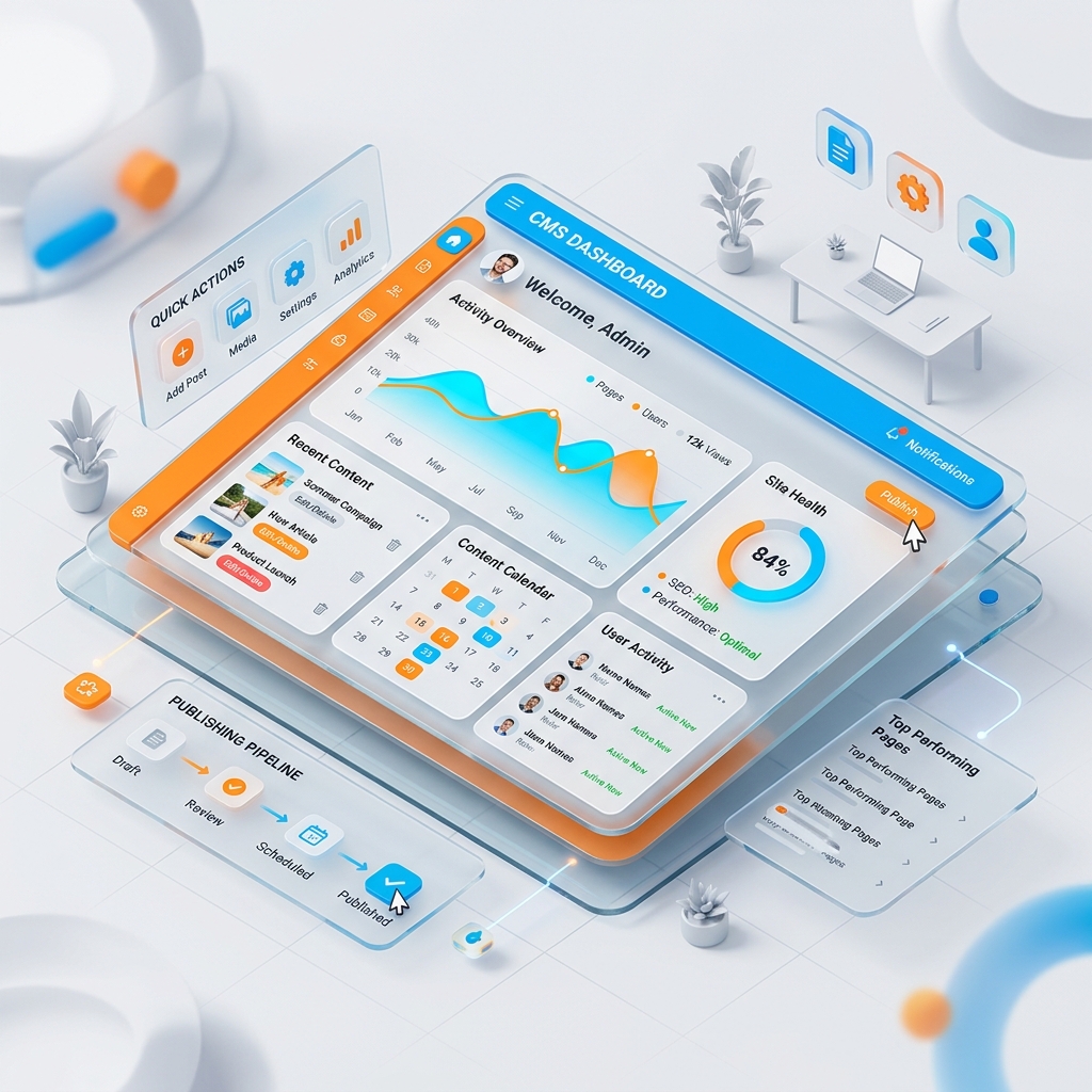 Content Management System CMS Dashboard